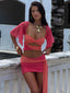 EMILLI MINI SKIRT CORAL Mini Skirt 