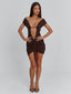 ALIA MINI DRESS CHOCOLATE Mini Dress 
