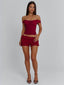 AMAYA TOP DEEP RED Crop Top 