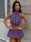 ANAHI MINI SKIRT MAUVE POLKA DOT Mini Skirt 