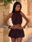ANAHI MINI SKIRT CHOCOLATE Mini Skirt 