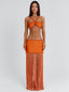 ANGELINE MAXI SKIRT ORANGE Maxi Skirt 