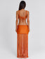 ANGELINE MAXI SKIRT ORANGE Maxi Skirt 