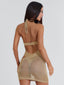 ANNABELL MINI DRESS GOLD Mini Dress 