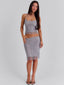 ANNARELLA CROP TOP SILVER