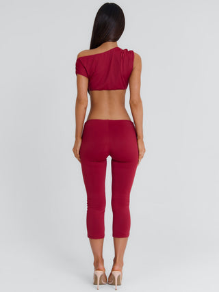 ATHEENA CROP TOP DEEP RED Crop Top 
