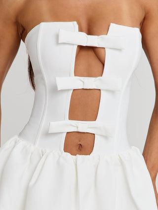 ATHENIA MINI DRESS WHITE Mini Dress 