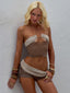 AUBRI SHORTS BROWN Shorts 