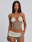 AUBRI SHORTS BROWN Shorts 