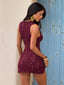 AURELIE MINI DRESS DEEP RED Mini Dress 