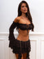 AVIVA TOP CHOCOLATE Crop Top 