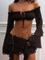 AVIVA TOP CHOCOLATE Crop Top 