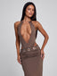 BELLINA MAXI DRESS BROWN Maxi Dress 