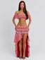BETTY MAXI SKIRT RED GINGHAM Maxi Skirt 