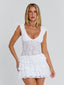 CAMILEIA MINI DRESS WHITE Mini Dress 