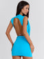 CARIA MINI DRESS BLUE Mini Dress 