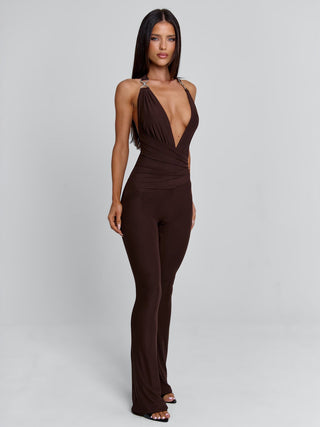 CARYS JUMPSUIT CHOCOLATE Jumpsuit 