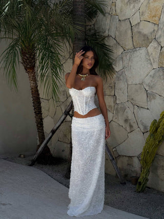 CATHERINE CORSET TOP IVORY Corset Top 