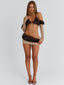 CAVEWOMAN MICRO MINI SKIRT BROWN Mini Skirt 