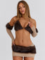 CAVEWOMAN MICRO MINI SKIRT BROWN Mini Skirt 