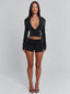 CELENE SHORTS BLACK SPARKLE Shorts 