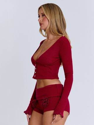 CEREZA TOP RED Cardigan 