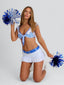 CHEERLEADER CROP TOP WHITE Crop Top 