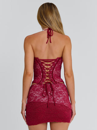 CIRELLE SKIRT RED Mini Skirt 