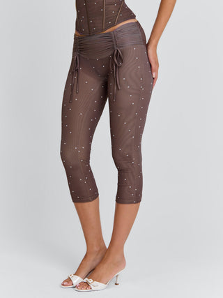 CORALA CAPRI PANTS CHOCOLATE POLKA DOT Pants 