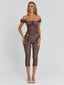 CORALA CAPRI PANTS CHOCOLATE POLKA DOT Pants 
