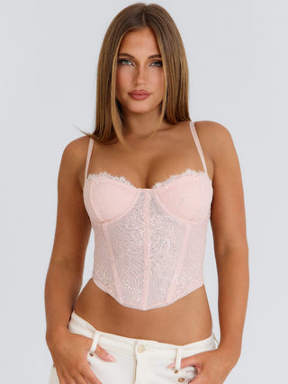 CRYSTIL CORSET PINK Corset 