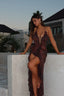 DANIELLA MAXI DRESS MAUVE LEOPARDO Maxi Dress 