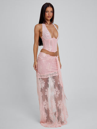 DEBBIE MAXI SKIRT PINK Maxi Skirt 