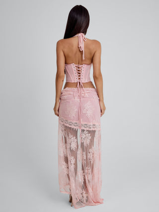 DEBBIE MAXI SKIRT PINK Maxi Skirt 