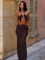 DELLA MAXI DRESS CHOCOLATE BROWN Maxi Dress 