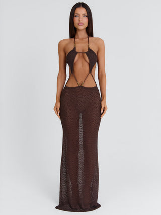 DELLA MAXI DRESS CHOCOLATE BROWN Maxi Dress 