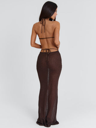 DELLA MAXI DRESS CHOCOLATE BROWN Maxi Dress 
