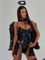 DEVIL BODYSUIT & SKIRT SET BLACK Bodysuit 