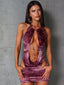 DOCIA MINI DRESS PURPLE/PINK Mini Dress 