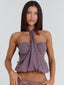 ELEANNOR CROP TOP DUSTY PURPLE Crop Top 