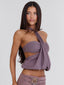 ELEANNOR CROP TOP DUSTY PURPLE Crop Top 