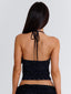 ELLIANA TOP BLACK Crop Top 