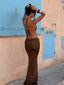 ESMERALDA MAXI DRESS CHOCOLATE Maxi Dress 