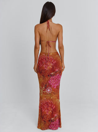 ESMERALDA MAXI DRESS GOLDEN CRYSTAL Maxi Dress 