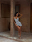 ESMERALDA MINI DRESS SILVER Mini Dress 