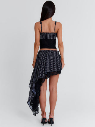 FABLE TOP BLACK POLKA DOT Corset 