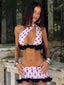 FAYTH TOP PINK POLKA DOT Crop Top 