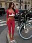 FRIEDA CAPRI PANT RED POLKA DOT Pants 