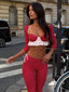 FRIEDA TOP RED POLKA DOT Crop Top 