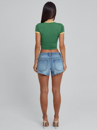 GALE TEE GREEN Crop Top 